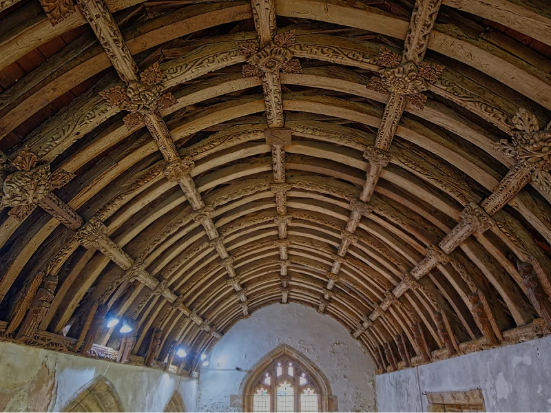 Barrel roof – St Thomas of Canterbury Church, Northlew Devon