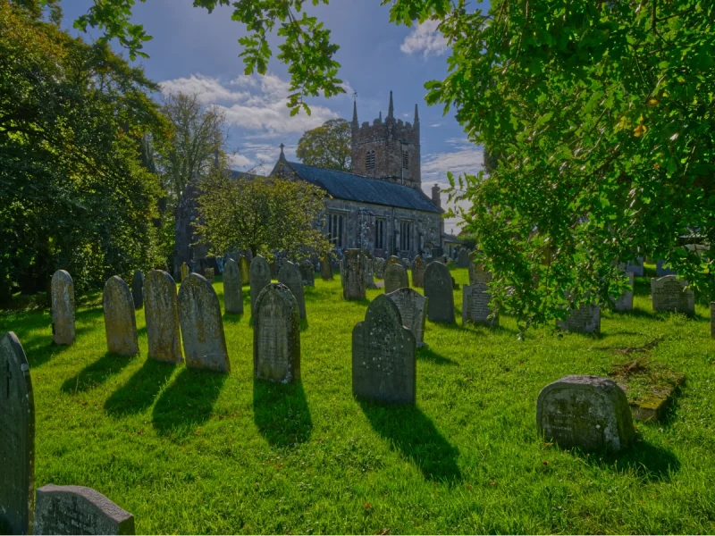 Church and churchyard east