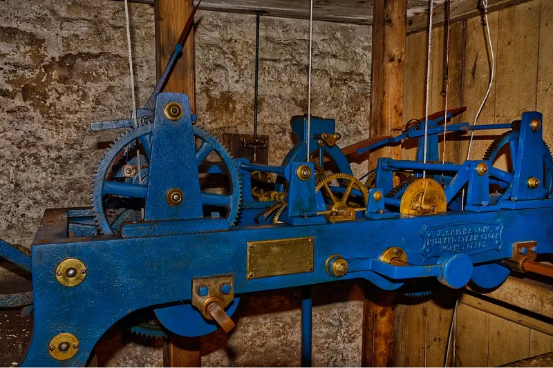 Clock mechanism – St Thomas of Canterbury Church, Northlew Devon
