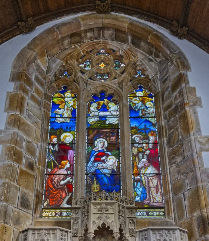 Epiphany window – St Thomas of Canterbury Church, Northlew Devon