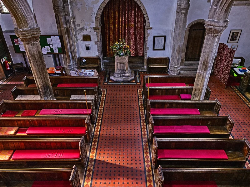 Nave from the rood screen 1249