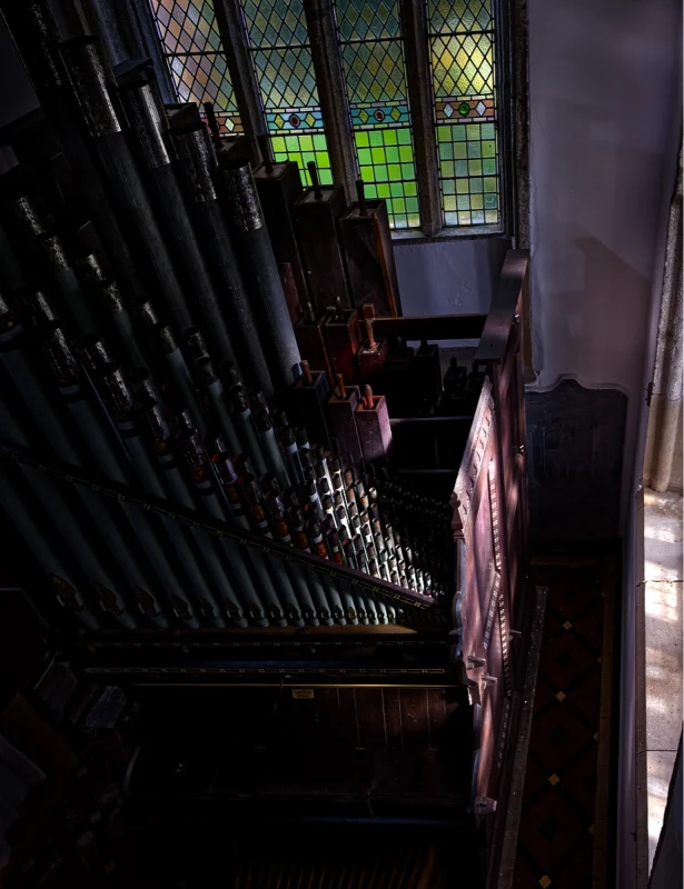 Organ from rood screen
