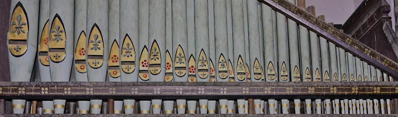 Organ pipes – St Thomas of Canterbury Church, Northlew Devon