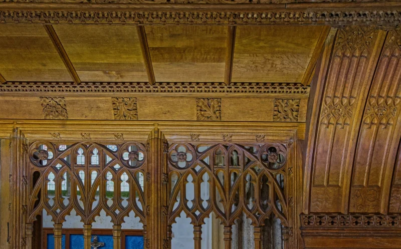 Rood screen detail – St Thomas of Canterbury Church, Northlew Devon