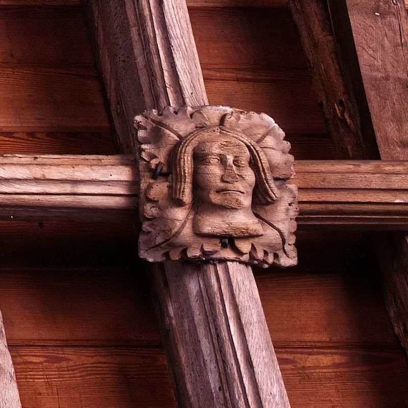 South aisle roof detail