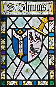 St Thomas coat of arms – St Thomas of Canterbury Church, Northlew Devon