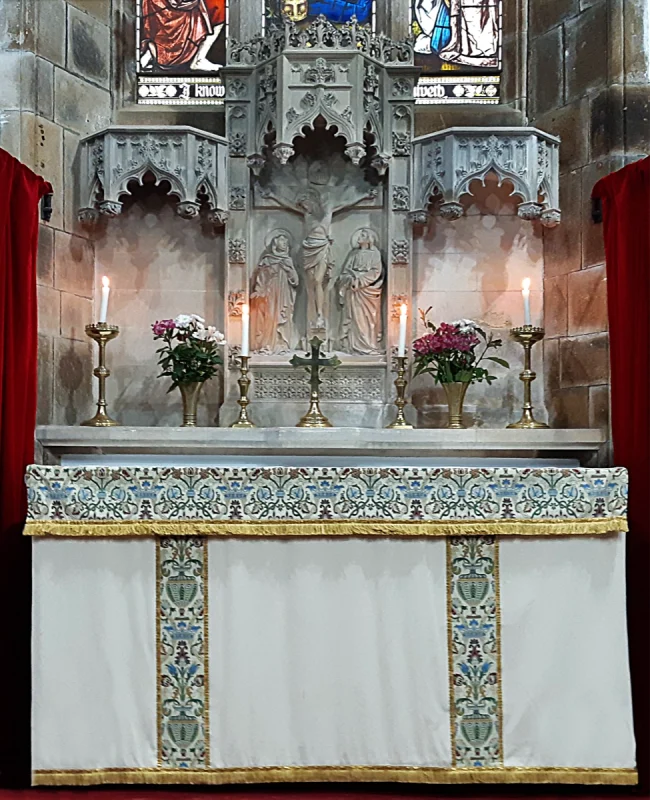 white altar